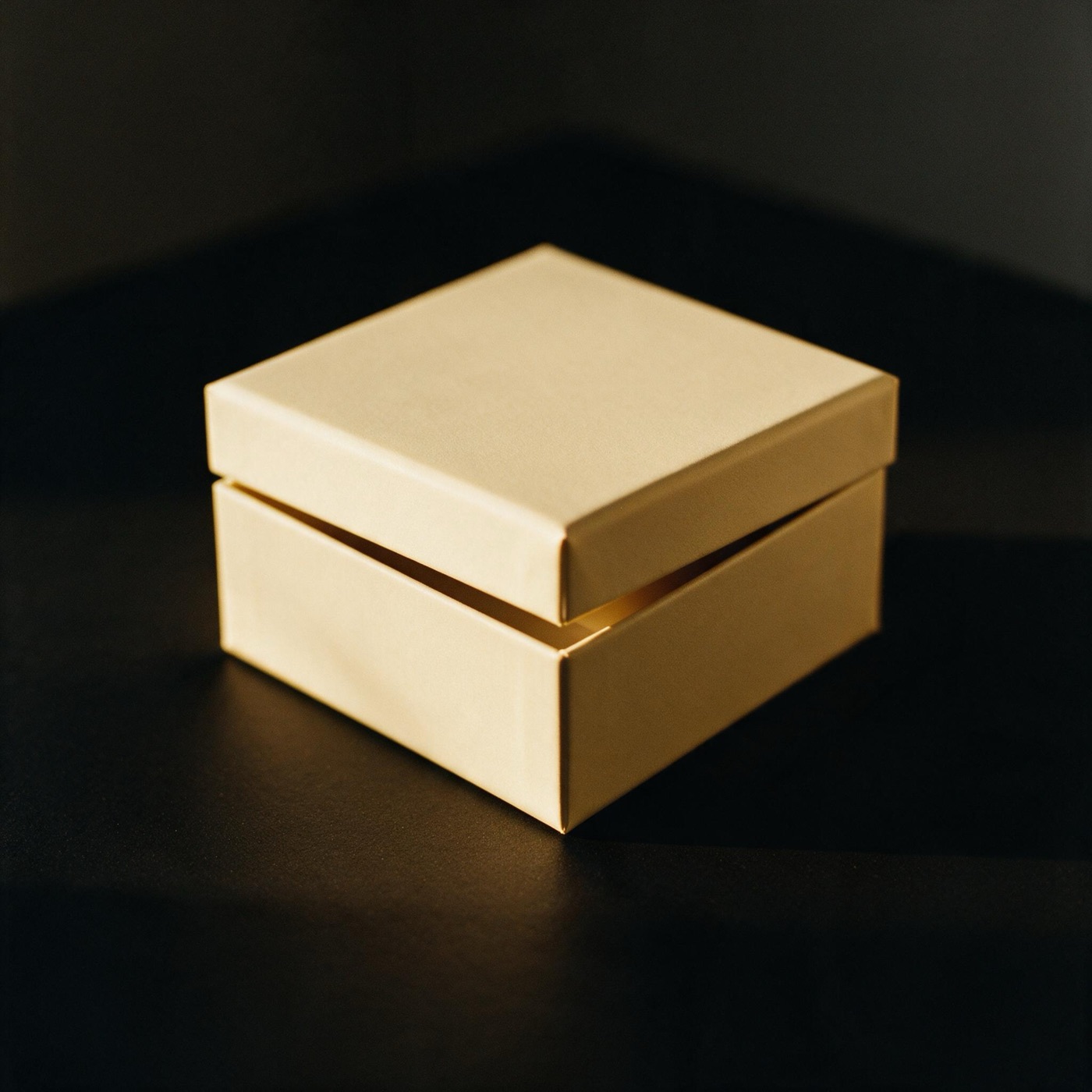 A gift box foiled with a client's own wordmark