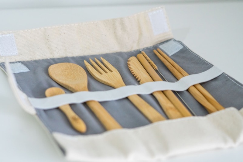 Straw cleaning brush on a neutral background